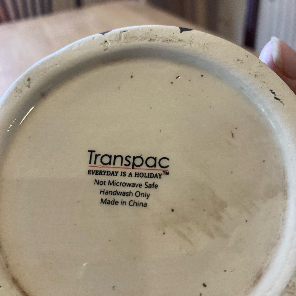 Transpac Everyday is a holiday ceramic ghost/pumpkin bowl with lid - Picture 6 of 6